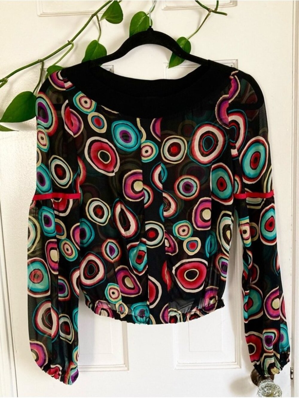 Silk Top Womens , Wearable Art Watercolor